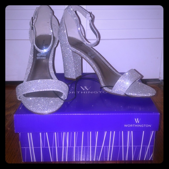 silver heels size 12 wide